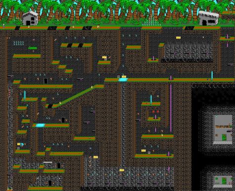 An expanded view of Isle of Tar, a level from Commander Keen Episode IV: Secret of the Oracle. Screenshot courtesy of John Romero.