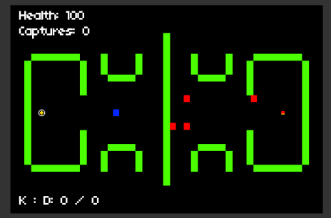 Minimally Run 'n' Gun, one of DiMucci's first successful game-jam creations.