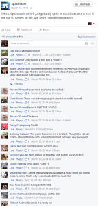 Curious as to one instance of Spaceteam's download traffic shooting through the roof, Smith investigated hi social media accounts and discovered that YouTuber Jenna Marbles had featured the game in one of her videos.