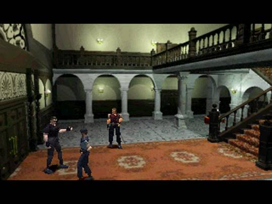 The lobby of Biohazard's mansion, and the heart of the game.