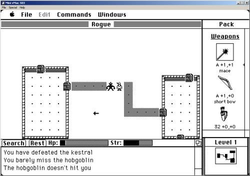 Rogue for the Macintosh.